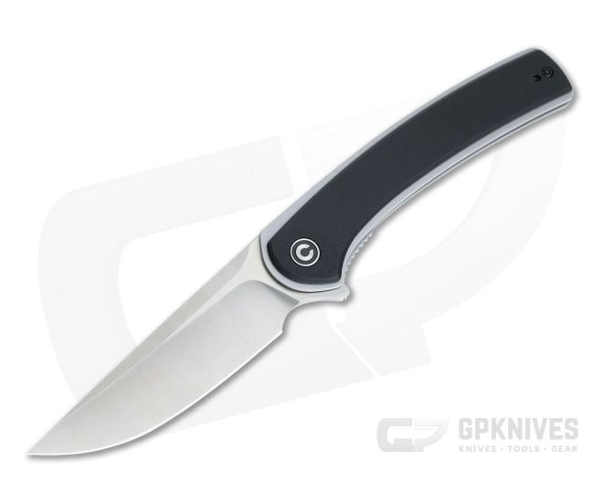 CIVIVI Asticus C2002D Black G10 Satin D2 Liner Lock Flipper - CV-C2002D