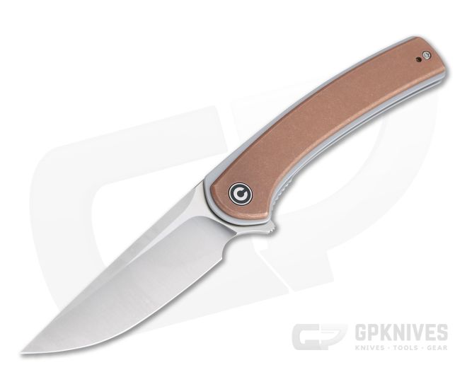 CIVIVI Asticus Stonewashed Copper Satin D2 Liner Lock Flipper C2002F - CV-C2002F