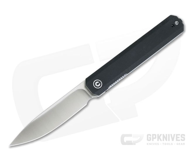 CIVIVI Exarch C2003C Black G10 Satin D2 Liner Lock Front Flipper - CV-C2003C