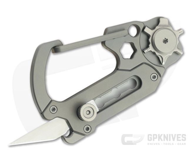 CIVIVI Polymorph Carabiner Gray Titanium Keychain Utility Multi-Tool C20045-1 - CV-C20045-1