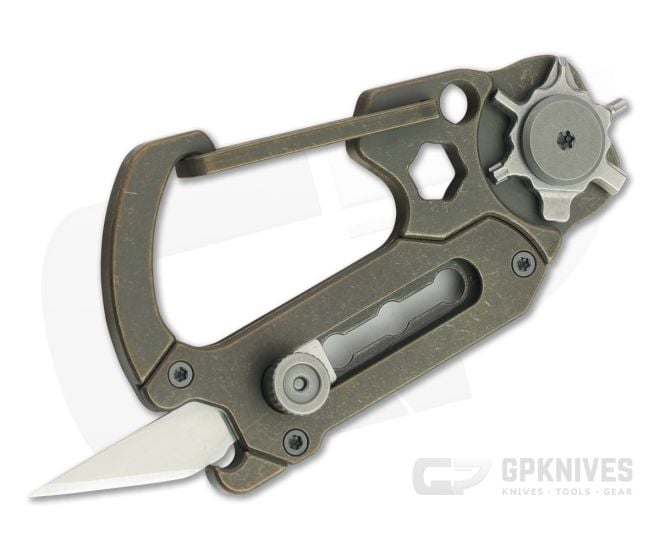 CIVIVI Polymorph Carabiner Bronze Titanium Keychain Utility Multi-Tool C20045-2 - CV-C20045-2