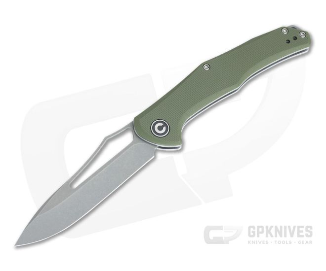 CIVIVI Fracture Drop Point C2009A OD Green G10 8Cr14MoV Stainless Steel Slip Joint - CV-C2009A