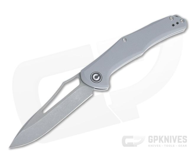 CIVIVI Fracture Drop Point C2009B Gray G10 8Cr14MoV Stainless Steel Slip Joint - CV-C2009B