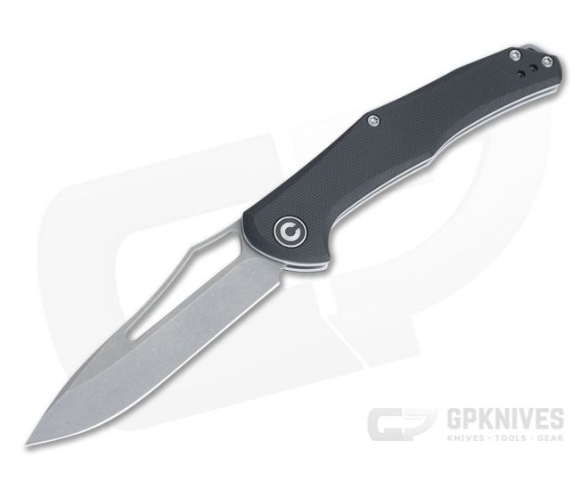 CIVIVI Fracture Drop Point C2009E Black G10 8Cr14MoV Stainless Steel Slip Joint - CV-C2009E