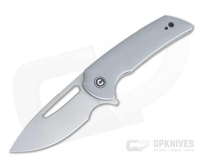 CIVIVI Odium C2010A Ferrum Forge Gray G10 Stonewashed D2 Liner Lock Flipper - CV-C2010A