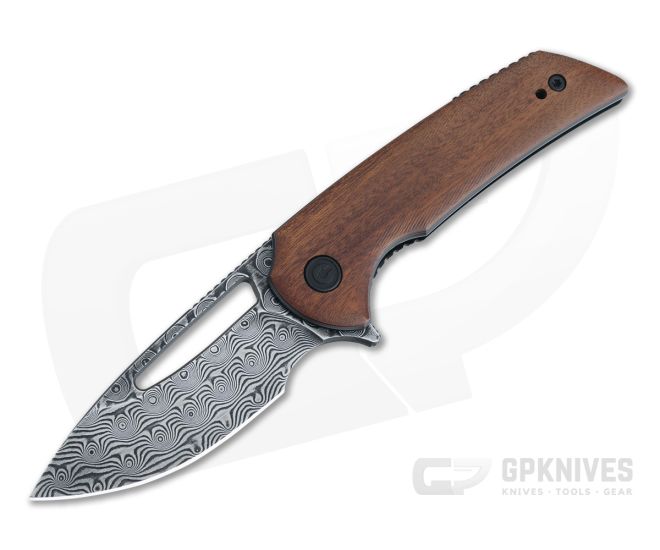 CIVIVI Odium Ferrum Forge Black Damascus Cuibourtia Wood Liner Lock Flipper C2010DS-1 - CV-C2010DS-1