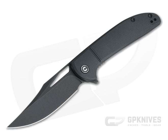 CIVIVI Ortis Black Stonewashed 9Cr18MoV Clip Point Black FRN Liner Lock Flipper C2013D - CV-C2013D