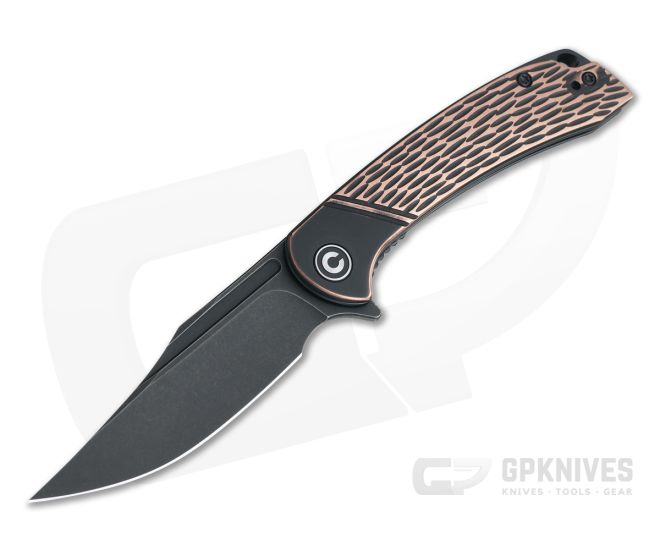 CIVIVI Dogma Black Polished Copper Black Stonewashed D2 Liner Lock Flipper C2014B - CV-C2014B