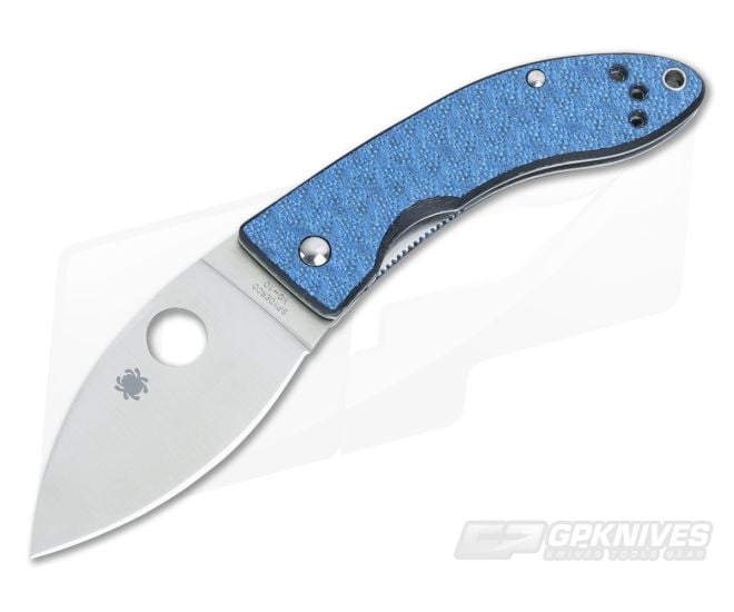 Spyderco Lil Lum Chinese Blue Nishijin Sprint Run C205GFBLP - SP-C205GFBLP