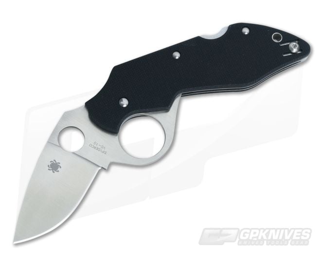 Spyderco Introvert Flipper Black G-10 C206GP - SP-C206GP