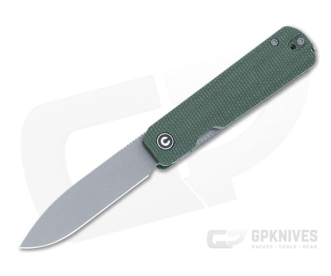 Civivi Sendy Green Micarta Liner Lock Flipper Knife C21004A-1 - CV-C21004A-1