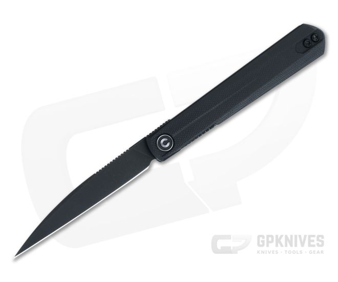 CIVIVI x Ostap Hel Clavi Front Flipper Black Stonewashed Nitro-V Black G10 Folder C21019-1 - CV-C21019-1