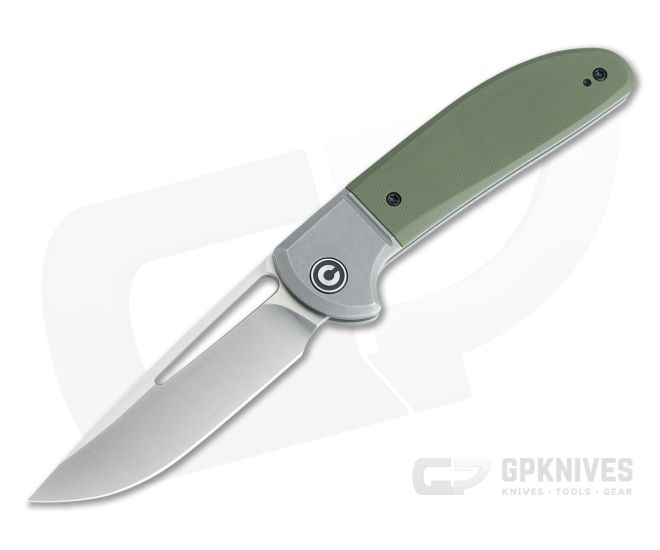 CIVIVI Trailblazer XL Satin D2 Bolstered OD Green G10 Slip Joint Folder C2101A - CV-C2101A