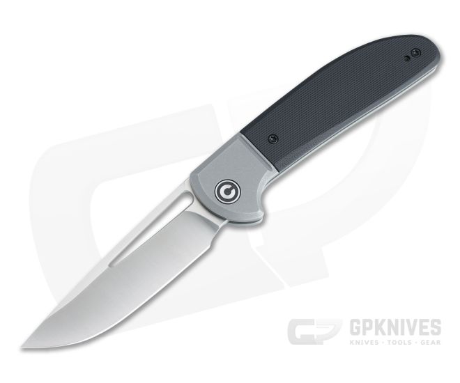 CIVIVI Trailblazer XL Satin D2 Bolstered Black G10 Slip Joint Folder C2101C - CV-C2101C