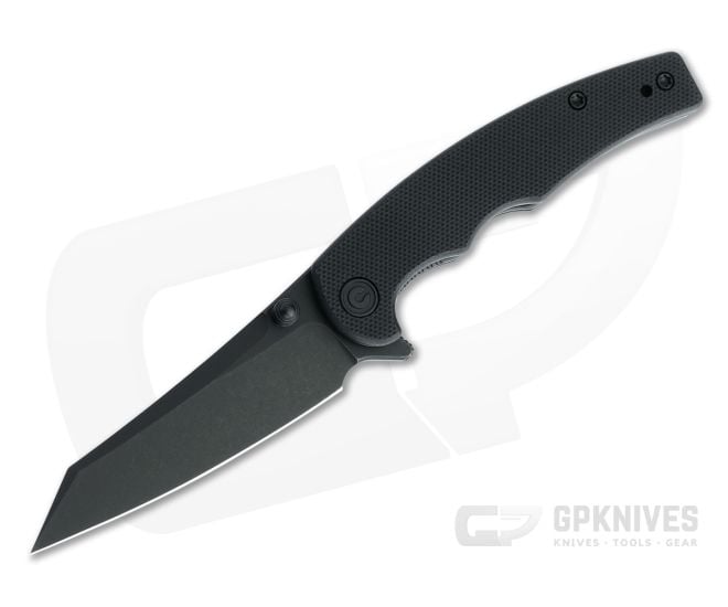 CIVIVI x Kaila Cumings P87 Folder Black Stonewashed Nitro-V Black G10 Folding Knife C21043-1 - CV-C21043-1
