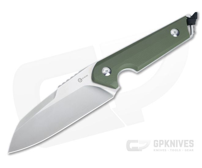 CIVIVI Kepler Torbe Satin 9Cr18MoV OD Green G10 Fixed Blade C2109A - CV-C2109A