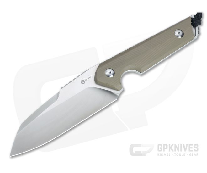 CIVIVI Kepler Torbe Satin 9Cr18MoV Tan G10 Fixed Blade C2109B - CV-C2109B