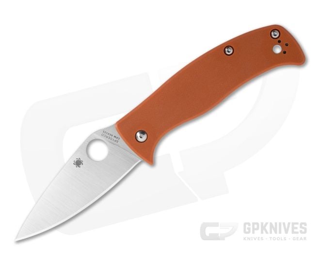 Spyderco Caribbean REX 121 Burnt Orange G10 Compression Lock Knife (3.65" Blade) C217GPBOR - SP-C217GPBOR