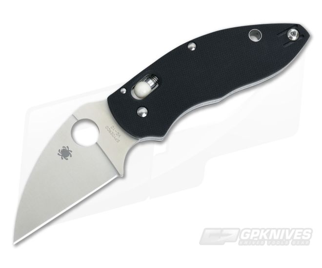 Spyderco Q Ball Black G-10 Wharncliffe Folder C219GP - SP-C219GP
