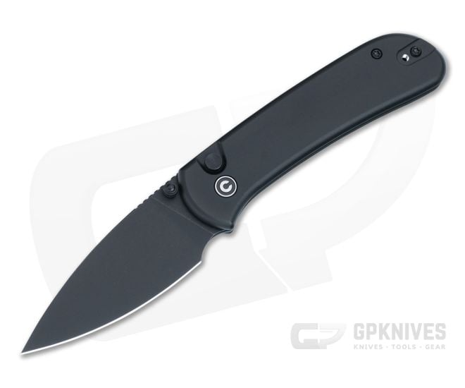 CIVIVI Qubit Black Button Lock Pocket Knife C22030E-1 - CV-C22030E-1