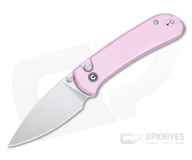 CIVIVI Qubit Pink Button Lock Pocket Knife C22030E-5 - CV-C22030E-5