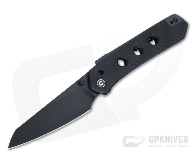CIVIVI Vision FG Superlock Folder Black G10 Handles Black Nitro-V Modified Sheepsfoot Blade C22036-1 - CV-C22036-1