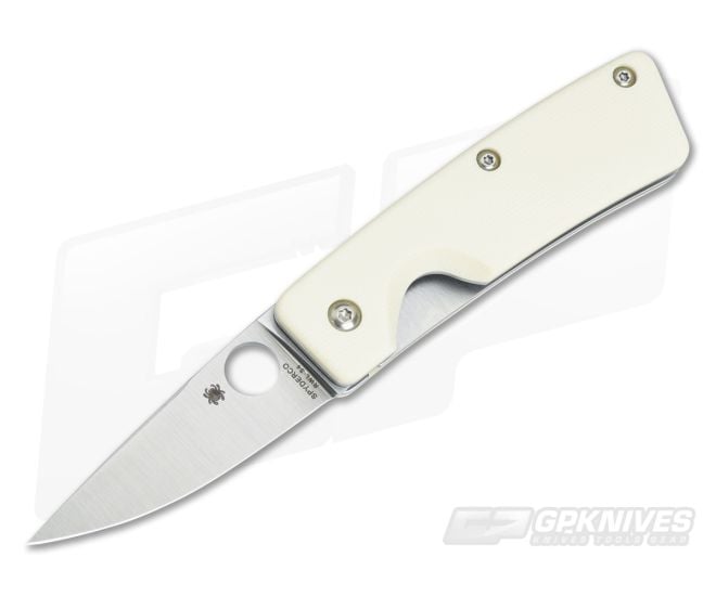 Spyderco Lil’ Nilakka Flash Batch Ivory G10 C221GPWH - SP-C221GPWH