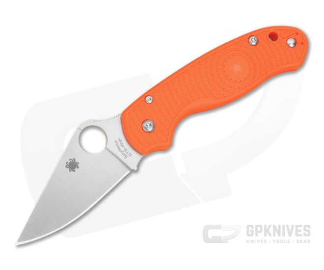 Spyderco Para 3 Lightweight Orange FRN Satin CTS-XHP Folding Knife (2.93") Pre-Owned C223POR - SP-C223POR