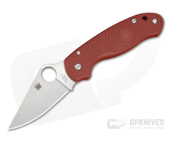 Spyderco Para 3 Lightweight Red FRN Satin M390 Folding Knife (2.93") Pre-Owned C223PRD - SP-C223PRD