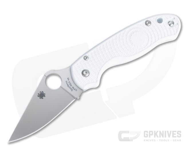 Spyderco Para 3 Lightweight GPK Exclusive Satin REX 45 White FRN Compression Lock Folder C223PWH - SP-C223PWH