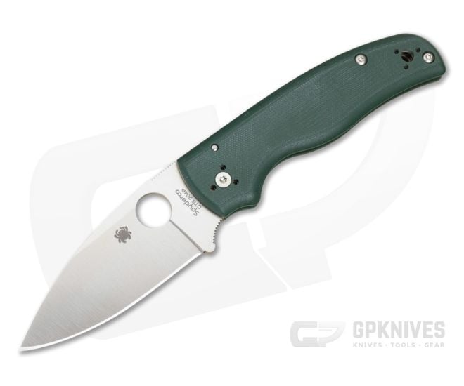 Spyderco Shaman Forest Green G10 Satin CTS-204P Folding Knife (3.58" Blade) Pre-Owned C229GPDGR - SP-C229GPDGR