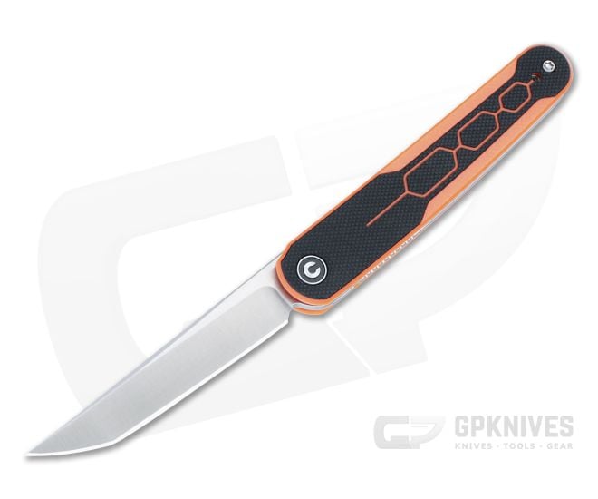 Civivi KwaiQ Liner Lock Orange/Black G10 Top Flipper Knife C23015-2 - CV-C23015-2