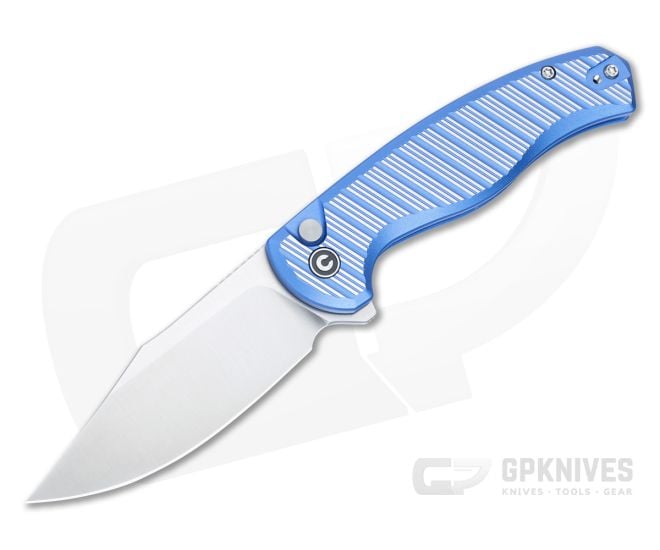 Civivi Stormhowl Blue Aluminum Button Lock Pocket Knife C23040B-2 - CV-C23040B-2