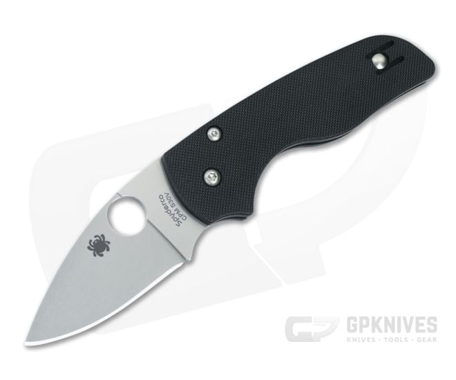 Spyderco Lil Native Plain S30V Black G10 Compression Lock C230GP - SP-C230GP