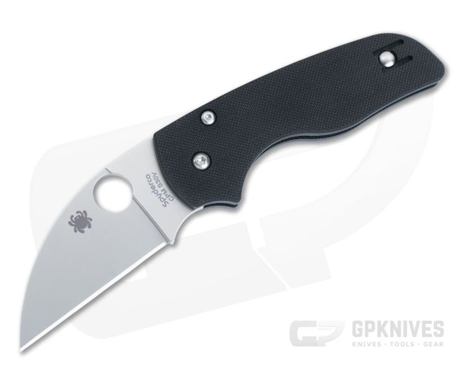 Spyderco Lil Native Wharncliffe S30V Black G10 Compression Lock Folder C230GPWC - SP-C230GPWC