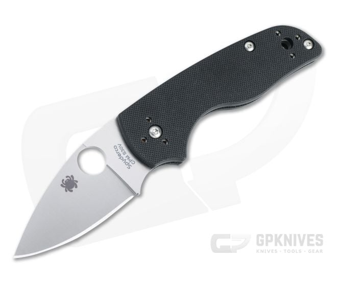Spyderco Lil Native SLIPIT Plain Satin S30V Black G10 Slip Joint Folder C230NLGP - SP-C230NLGP