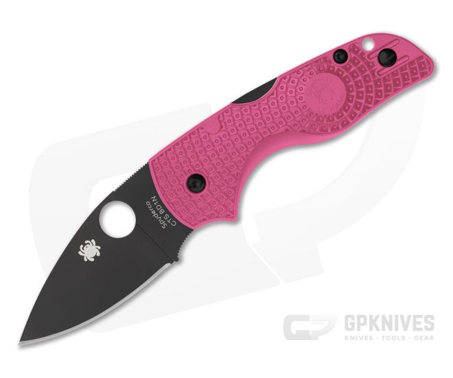 Spyderco Lil' Native Lightweight Pink FRN Black Blade - SP-C230PPNBK