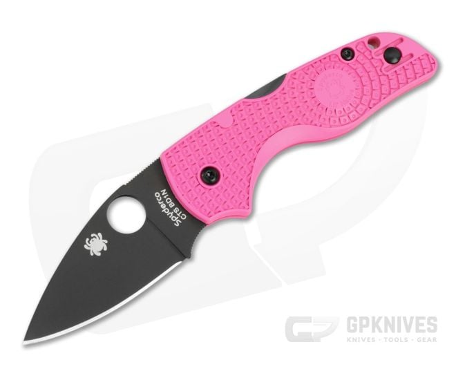 Spyderco Lil' Native Lightweight Pink FRN Black Blade - SP-C230PPNBK