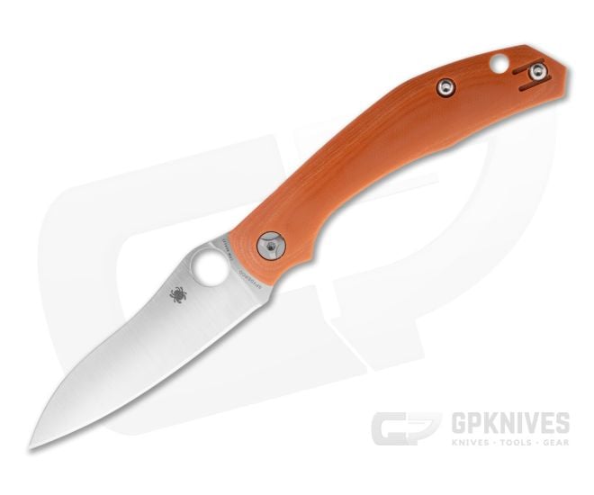 Spyderco Kapara REX 121 Burnt Orange G10 Sprint Run Compression Lock Knife (3.63" Blade) C241GPBOR - SP-C241GPBOR
