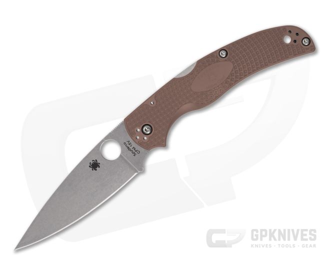 Spyderco Native Chief Lightweight Brown CPM-15V Sprint Run - SP-C244PBN15V