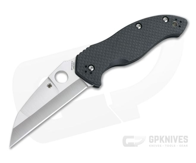 Spyderco Canis McCann Hollow Ground Wharncliffe Carbon Fiber Compression Lock Folder C248CFP - SP-C248CFP