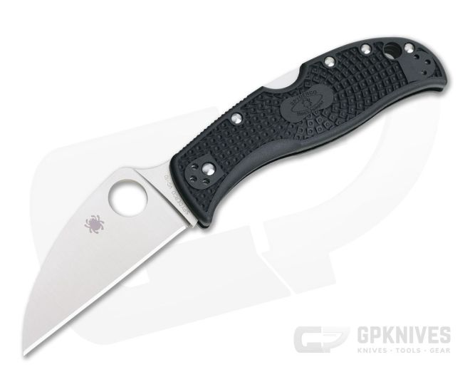 Spyderco RockJumper Wharncliffe Plain Edge VG-10 Black FRN Back Lock Folder C254PBK - SP-C254PBK