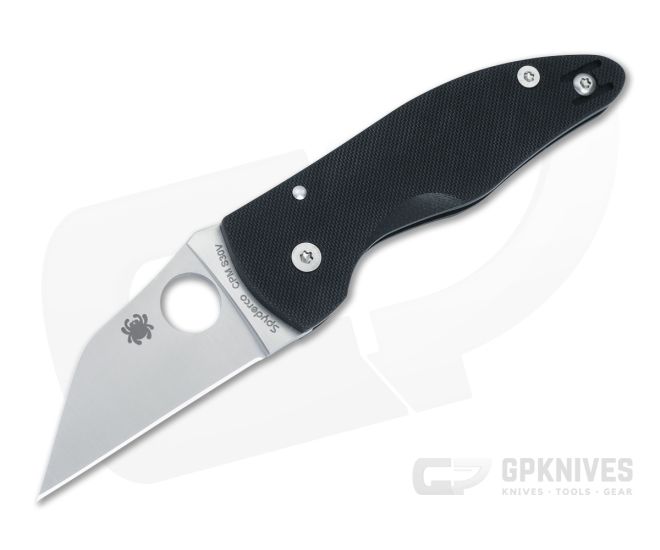 Spyderco MicroJimbo Satin Blade Black G10 C264GP - SP-C264GP