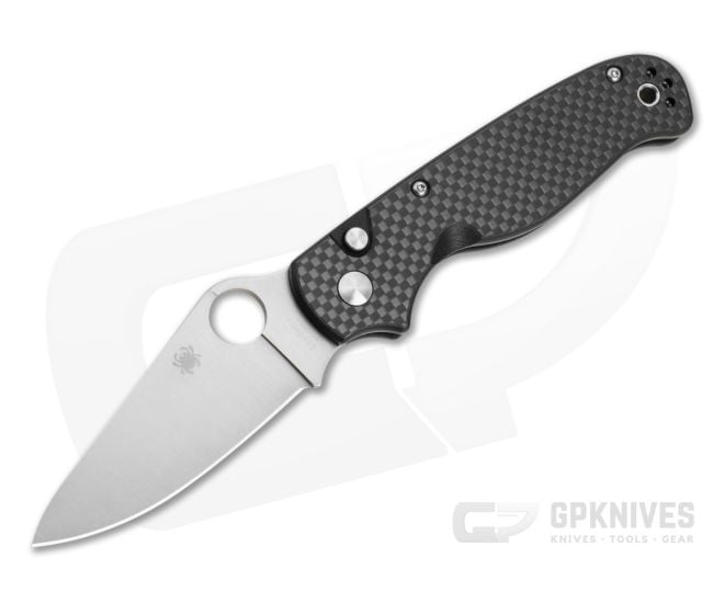 Spyderco ButtonUp Carbon Fiber Satin Plain - SP-C275CFP