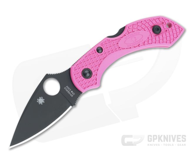 Spyderco Dragonfly 2 Pink FRN Black TiCN S30V Folder C28FPPNS30VBK2 - SP-C28FPPNS30VBK2