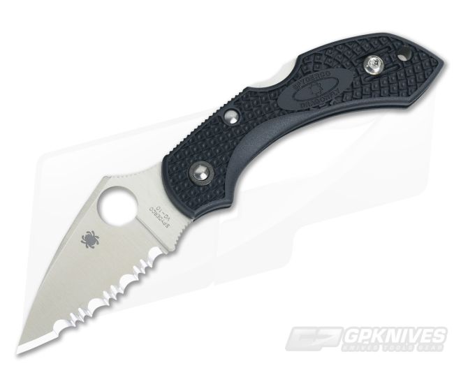 Spyderco Dragonfly 2 Serrated VG10 Black FRN C28SBK2 - SP-C28SBK2