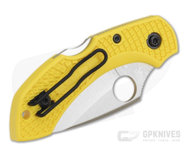 Spyderco Dragonfly 2 C28SYL2 Salt SpyderEdge H2 Yellow FRN Back