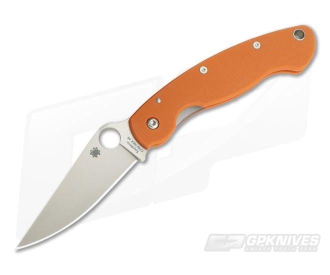 Spyderco Military Sprint Burnt Orange CPM Rex 45 C36GPBORE - SP-C36GPBORE
