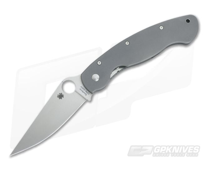 Spyderco Military Titanium RIL Frame Lock Folder C36TIP - SP-C36TIP
