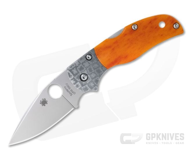 Spyderco Native 5 50th Anniversary Amber Bone S90V - SP-C41BA50TH